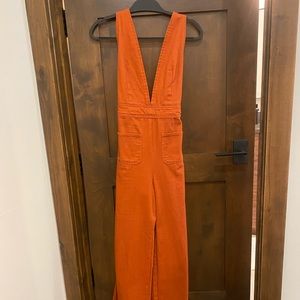 Bell bottom overalls